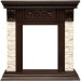 Каминокомплект Royal Flame Luxemburg (каменный) - Сланец/Темный дуб с очагом Majestic FX Brass