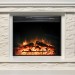 Каминокомплект Royal Flame Calgary - Белый / Сланец белый с очагом Jupiter FX New