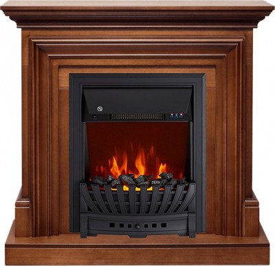 Каминокомплект Royal Flame Bradford - Орех с очагом Aspen Black