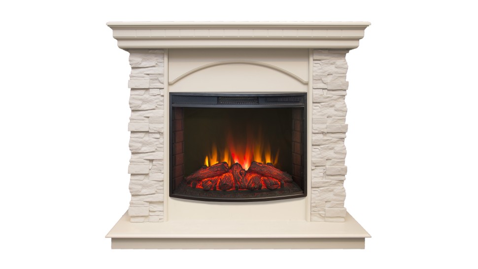 Камин электрический RealFlame Elford 25,5 WT с Evrika 25,5