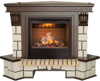Камин электрический RealFlame Stone New Corner  26 AO c Helios 3D