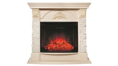 Камин электрический RealFlame Athena WT с очагом Evrika 25,5 LED
