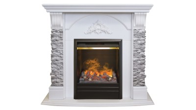 Камин электрический RealFlame Athena GR WT c очагом 3D Olympic