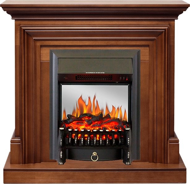 Каминокомплект Royal Flame Bradford - Орех с очагом Fobos FX M Black