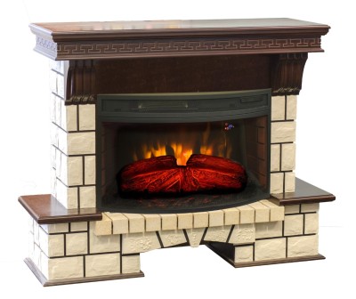 Камин электрический RealFlame Stone New 33 AO с FireSpace 33W S IR 1