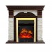 Каминокомплект Royal Flame Dublin - Темный дуб / Сланец белый с очагом Majestic FX Brass