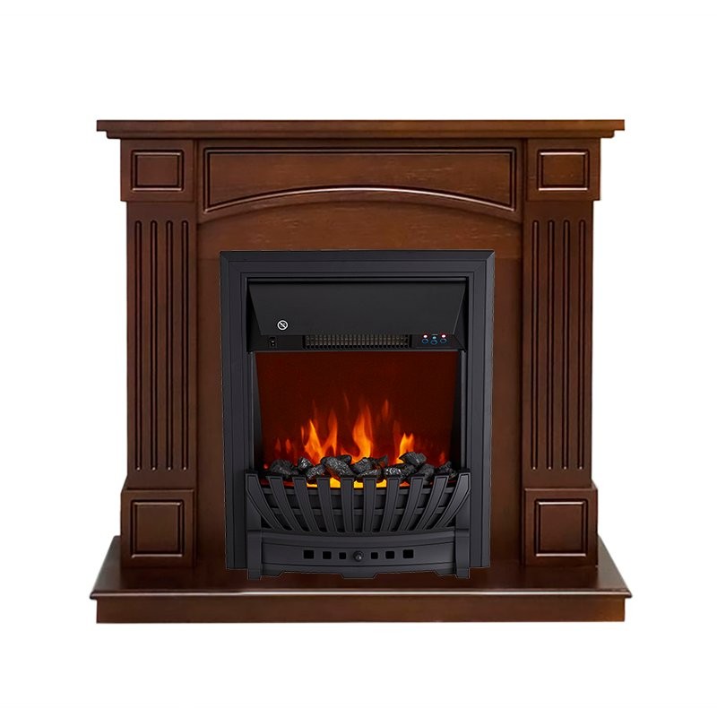 Каминокомплект Royal Flame Boston - Темный дуб (Высота 925см) с очагом Aspen Black