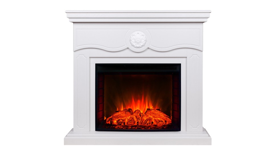 Камин электрический RealFlame Raffaele 25,5 WT с очагом Evrika 25,5